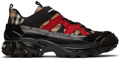 burberry sneakers black red|all black burberry sneakers.